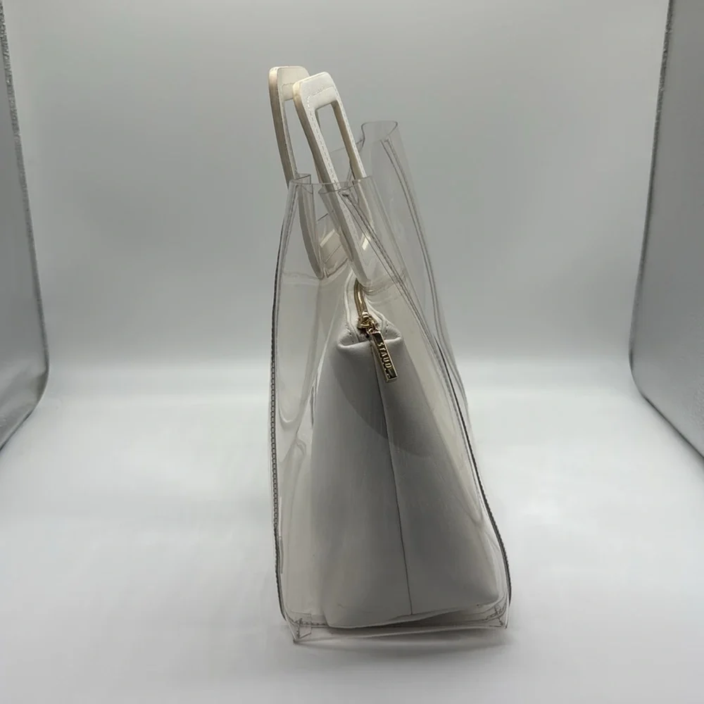 Staud Shirley Bag in Clear/White